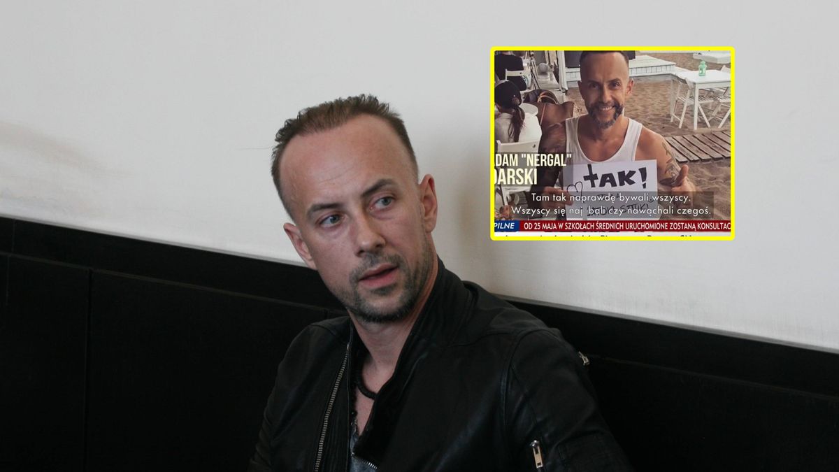 Adam "Nergal" Darski jest jednym z celebrytów pokazanych przez Latkowskiego w dokumencie "Nic się nie stało"