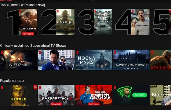 Netflix dalej rośnie w Polsce. Player, Prime Video i WP Pilot straciły użytkowników