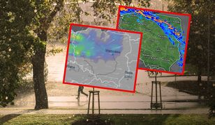 Deszczowy front nad Polską. Północ spowita chmurami