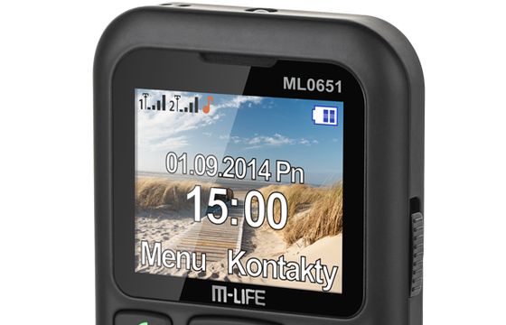 ML0651 - telefon dla seniora z funkcją Dual SIM od M-Life za 105 zł