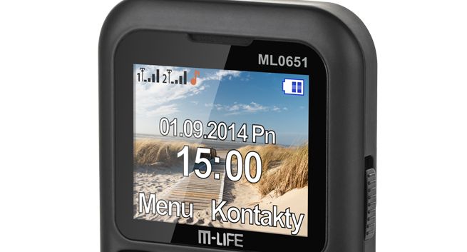 ML0651 - telefon dla seniora z funkcją Dual SIM od M-Life za 105 zł