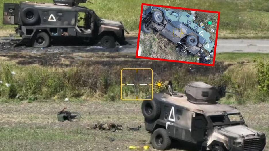 Stracony przez Ukraińców sprzęt podczas działań w obowodzie kurskim.