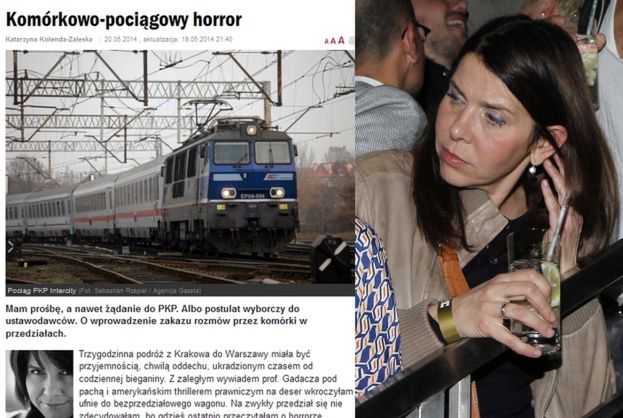 Kolenda-Zaleska żąda ZAKAZU UŻYWANIA KOMÓREK w pociągach! "HORROR!"