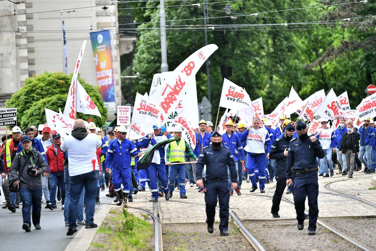 Kopalnia Turów. Protest we Wrocławiu. Policja oceniła środową manifestację