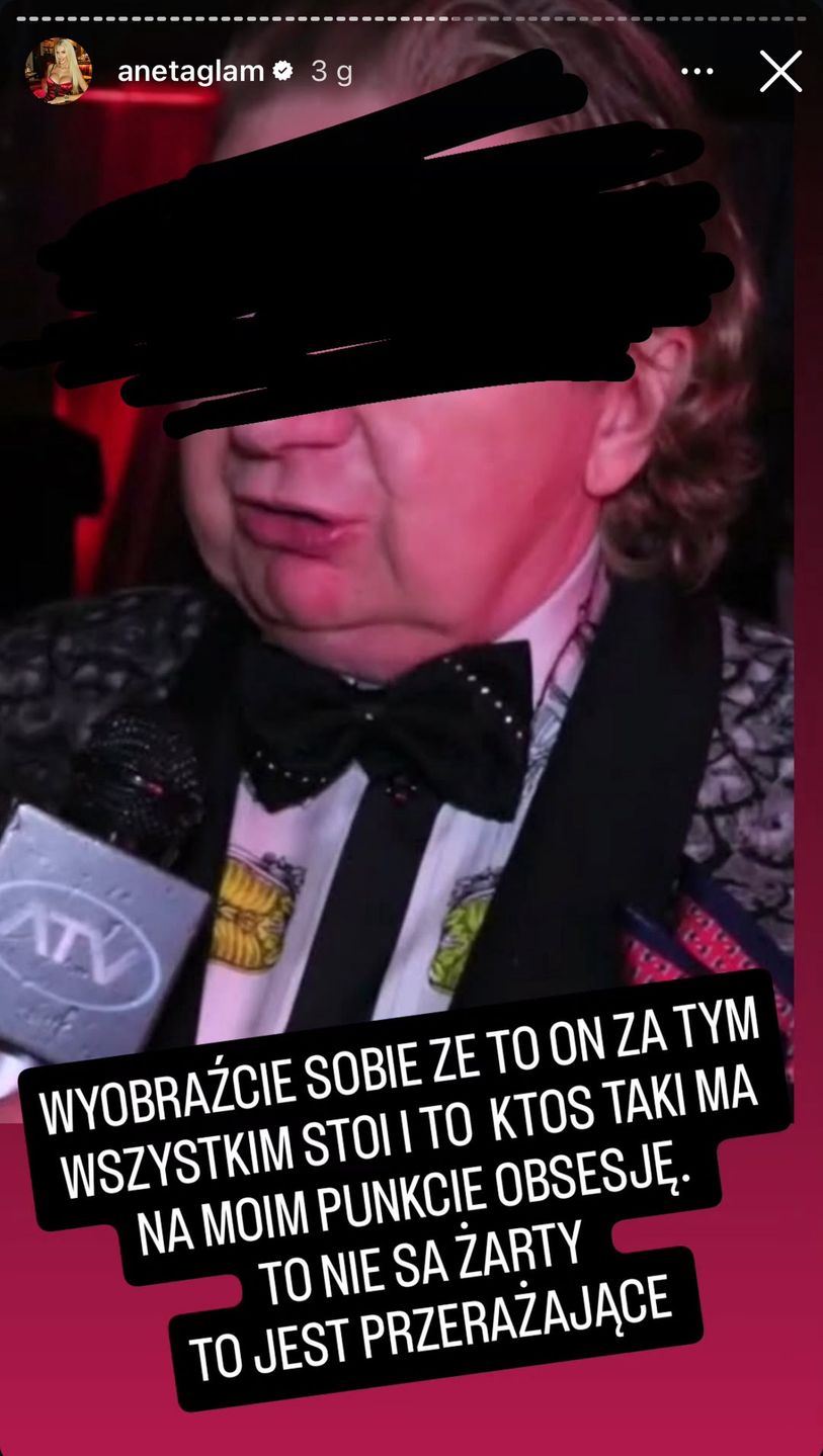 Aneta Glam twierdzi, że partner Caroline Derpieński ją podrywał