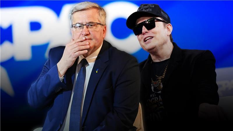 Bronisław Komorowski i Elon Musk