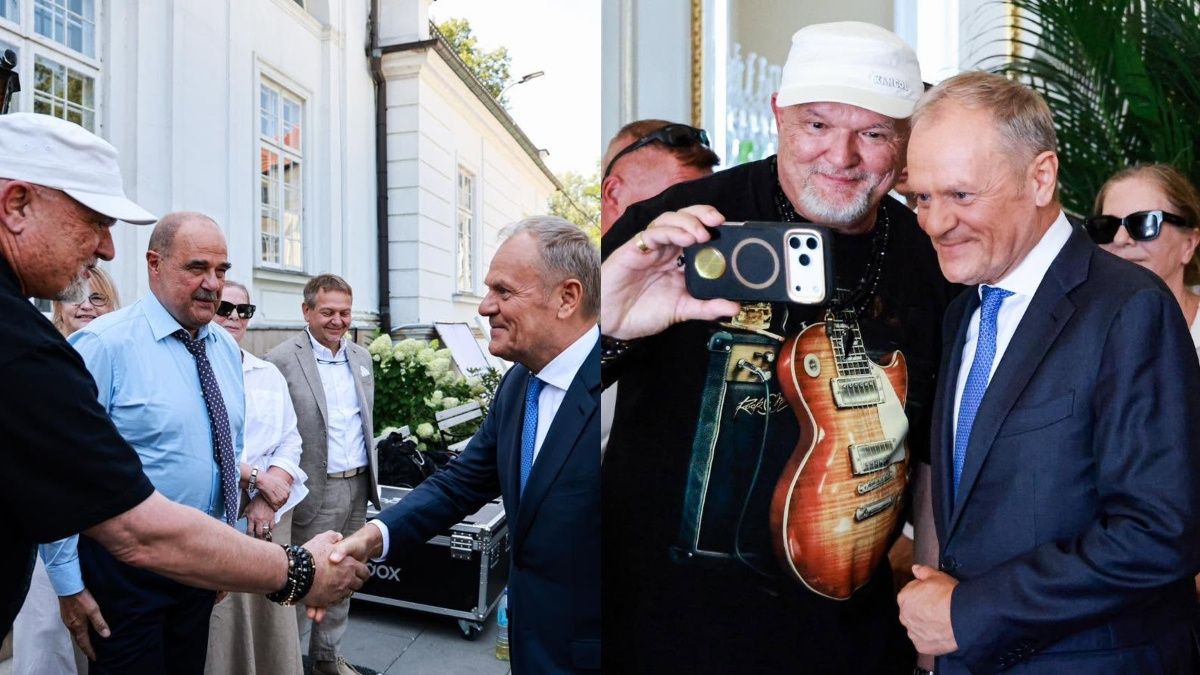 Donald Tusk spędził dzień na planie "Rancza"