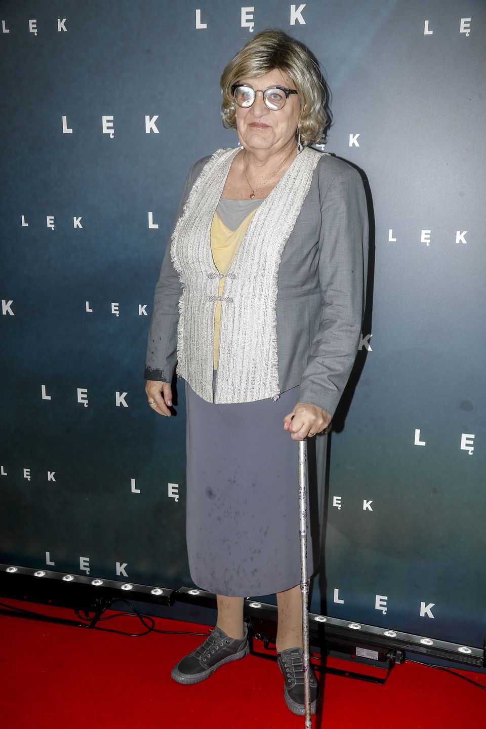 Anna Grodzka na premierze filmu "Lęk"
