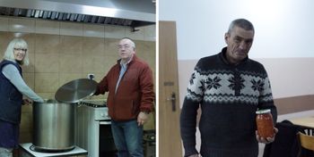 Głogów: Bezdomni, seniorzy, młodzi. Długa kolejka po ten jeden słoik ciepłej zupy