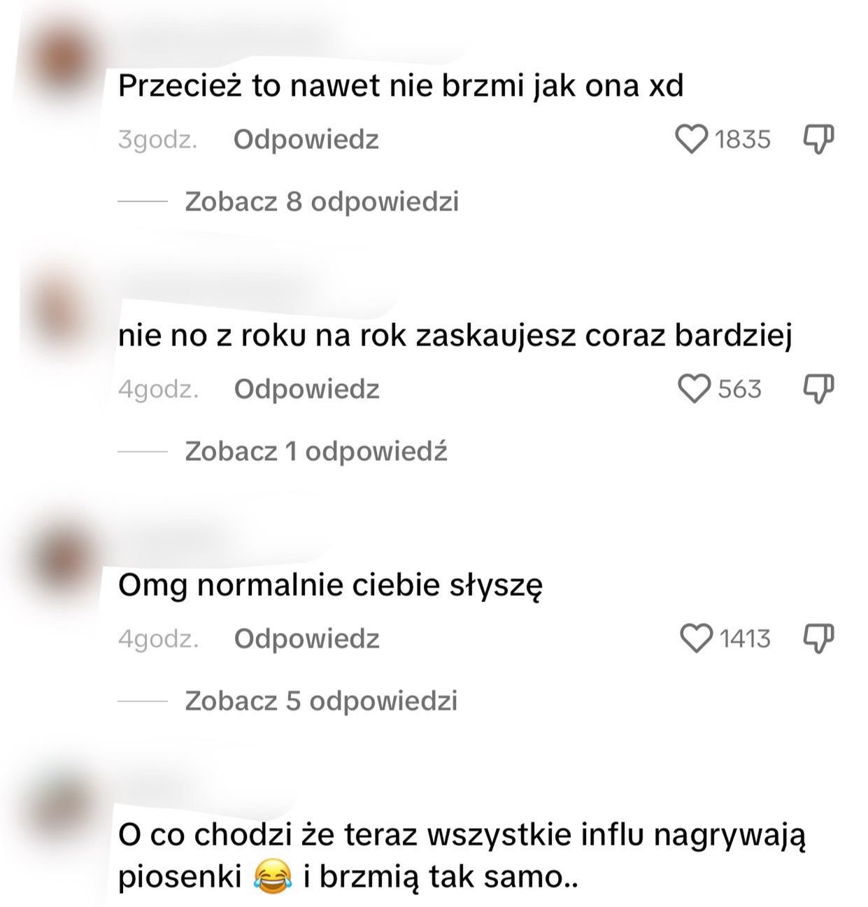 Internauci komentują piosenkę Andziaks