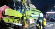 Śladków Mały: Tragiczny finał żniw. Rolnik poparzony w pożarze kombajnu