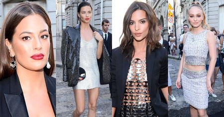 Wystrojone modelki idą na imprezę "Vogue'a": Graham, Lima, Ratajkowski, młoda Depp, Campbell... (ZDJĘCIA)
