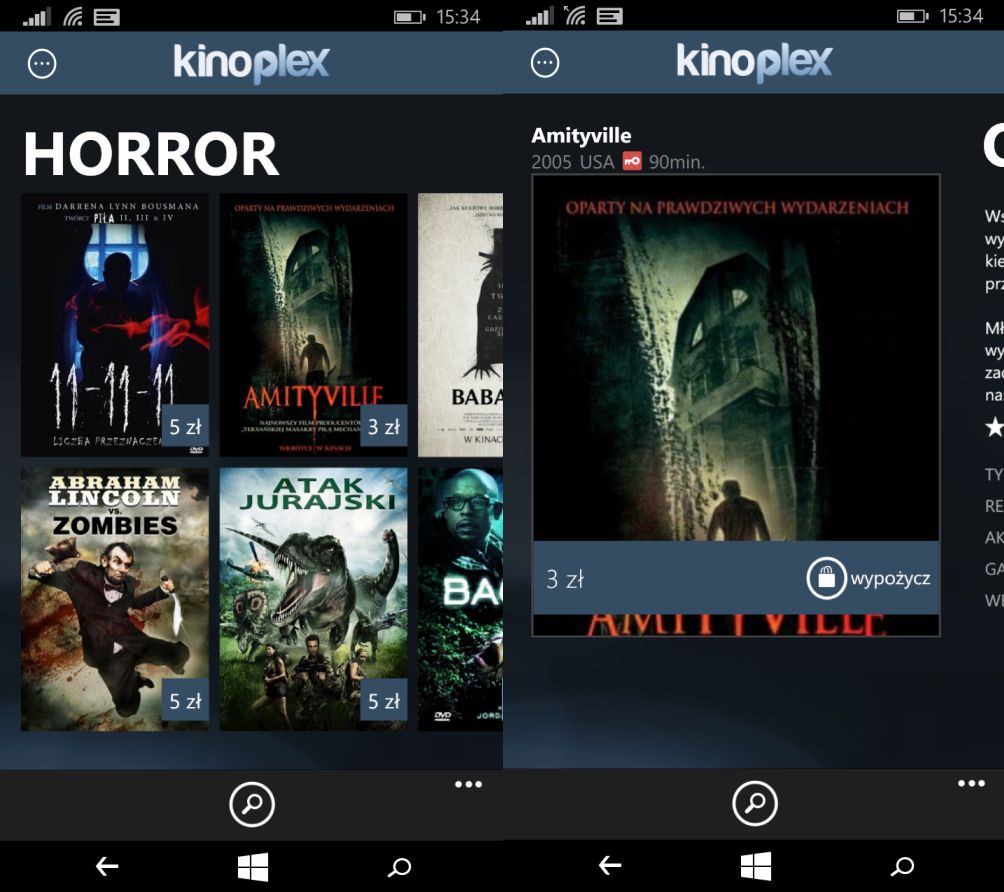 Która aplikacja VOD jest najlepsza? Sprawdzamy na telefonach z Windows Phone'em 9