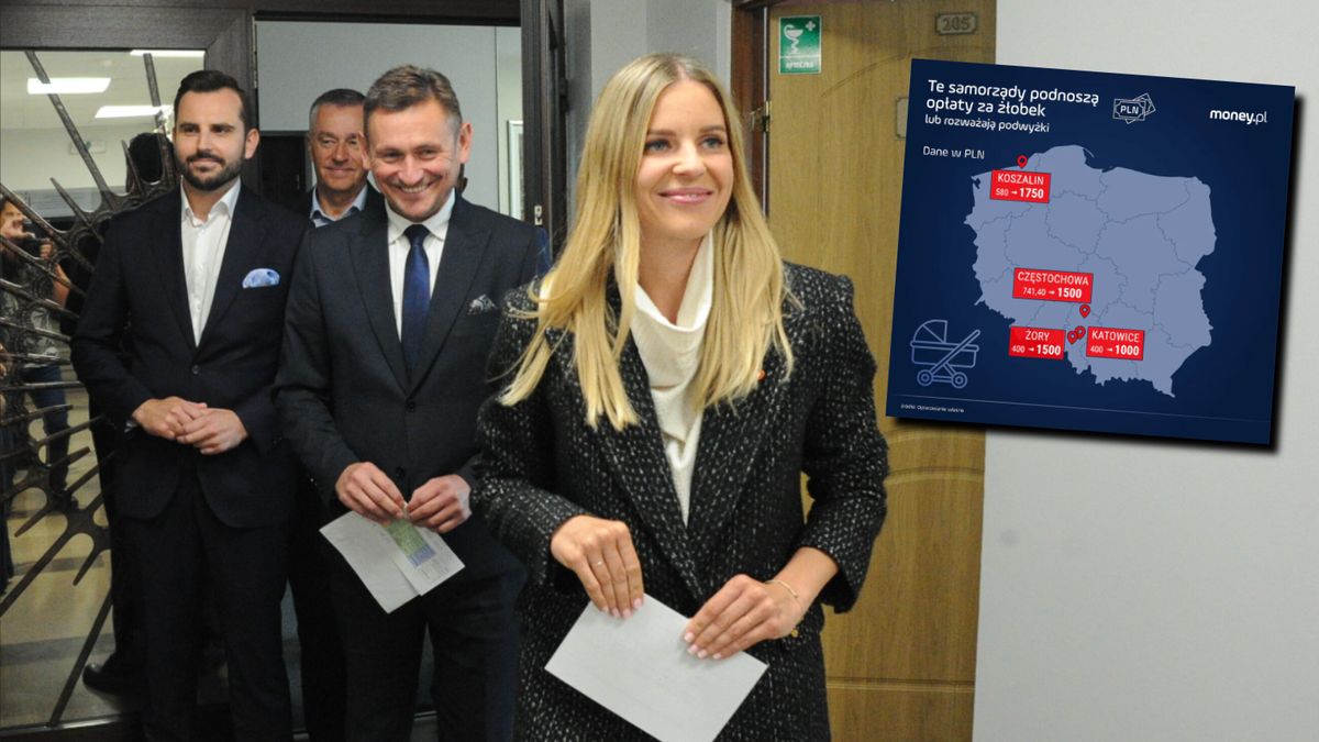 Wiceministra Aleksandra Gajewska i prezydent Koszalina Tomasz Sobieraj po czwartkowym spotkaniu ws. opłat za żłobki