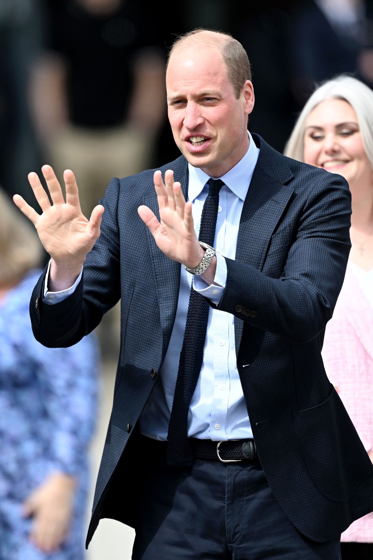 Prince William returned to his duties.