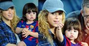Shakira z małym Milanem kibicują Gerardowi Pique! (ZDJĘCIA)