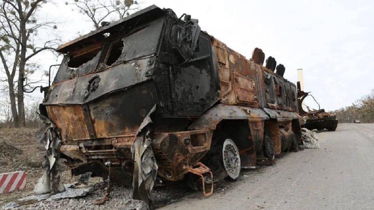 Rosyjski Kamaz Tajfun-K zniszczony