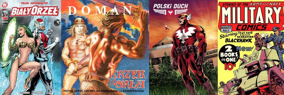 13 polskich superbohaterów. Bler, Orient Men, Doman, Blackhawk i inni