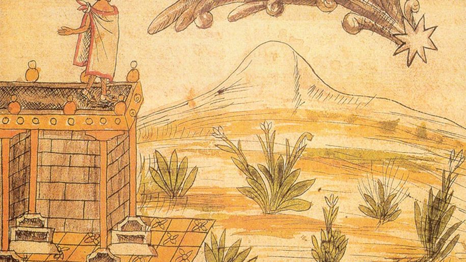 Montezuma II spoglądający na kometę