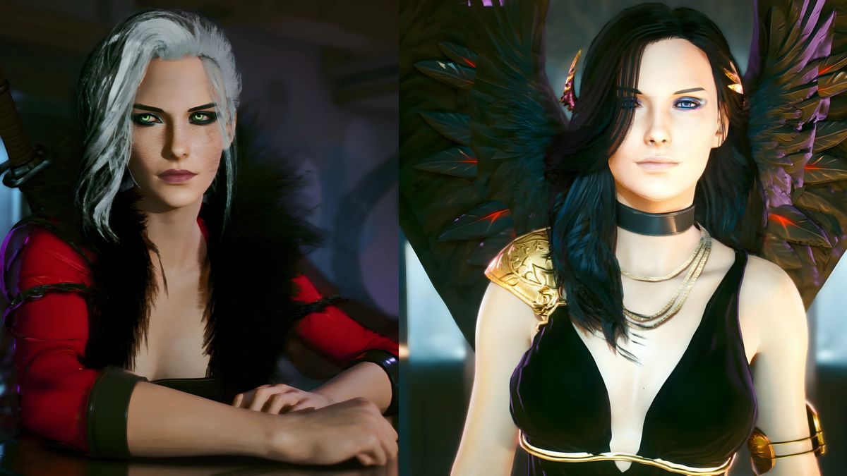 Ciri i Yennefer w Cyberpunk 2077