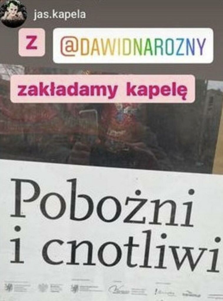 Screen z Instastories Jasia Kapeli 
