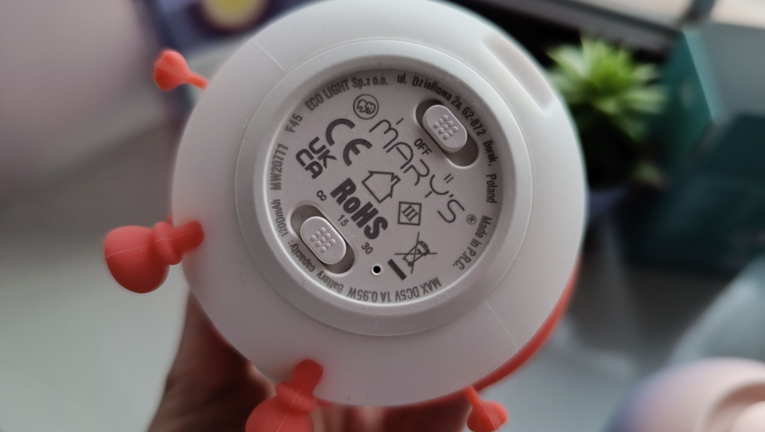 Opcje lampki Truskawka