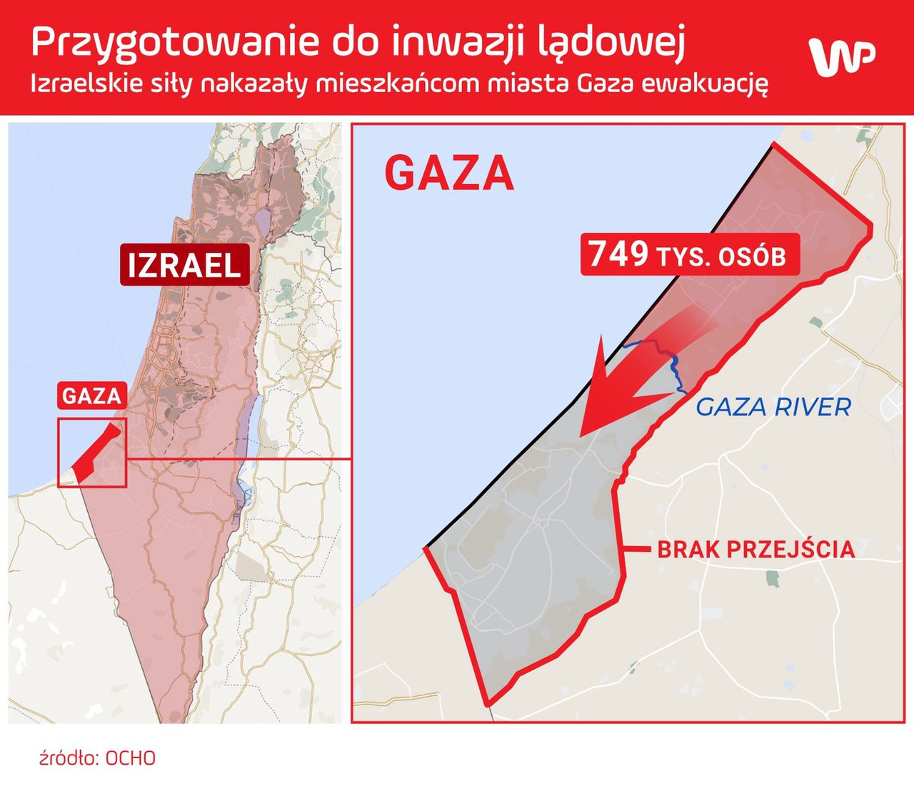 Przygotowanie do operacji lądowej. Cywile muszą uciekać z Gazy.