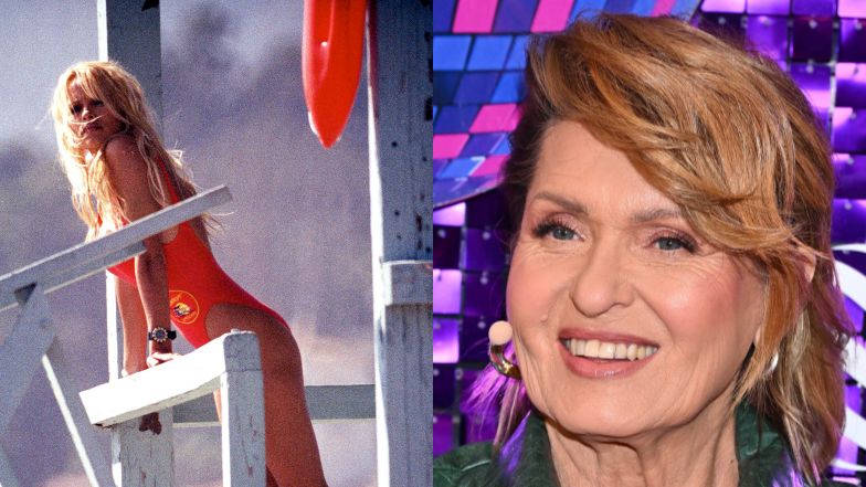 Ewa Kasprzyk prezentuje plażową fotkę