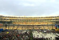 Debata prezydencka na Ukrainie. Stanęli na dwóch krańcach stadionu