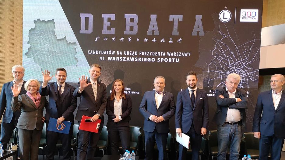 Debata na stadionie Legii