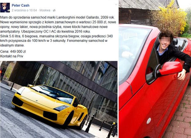 Piotr K. sprzedaje swoje lamborghini!