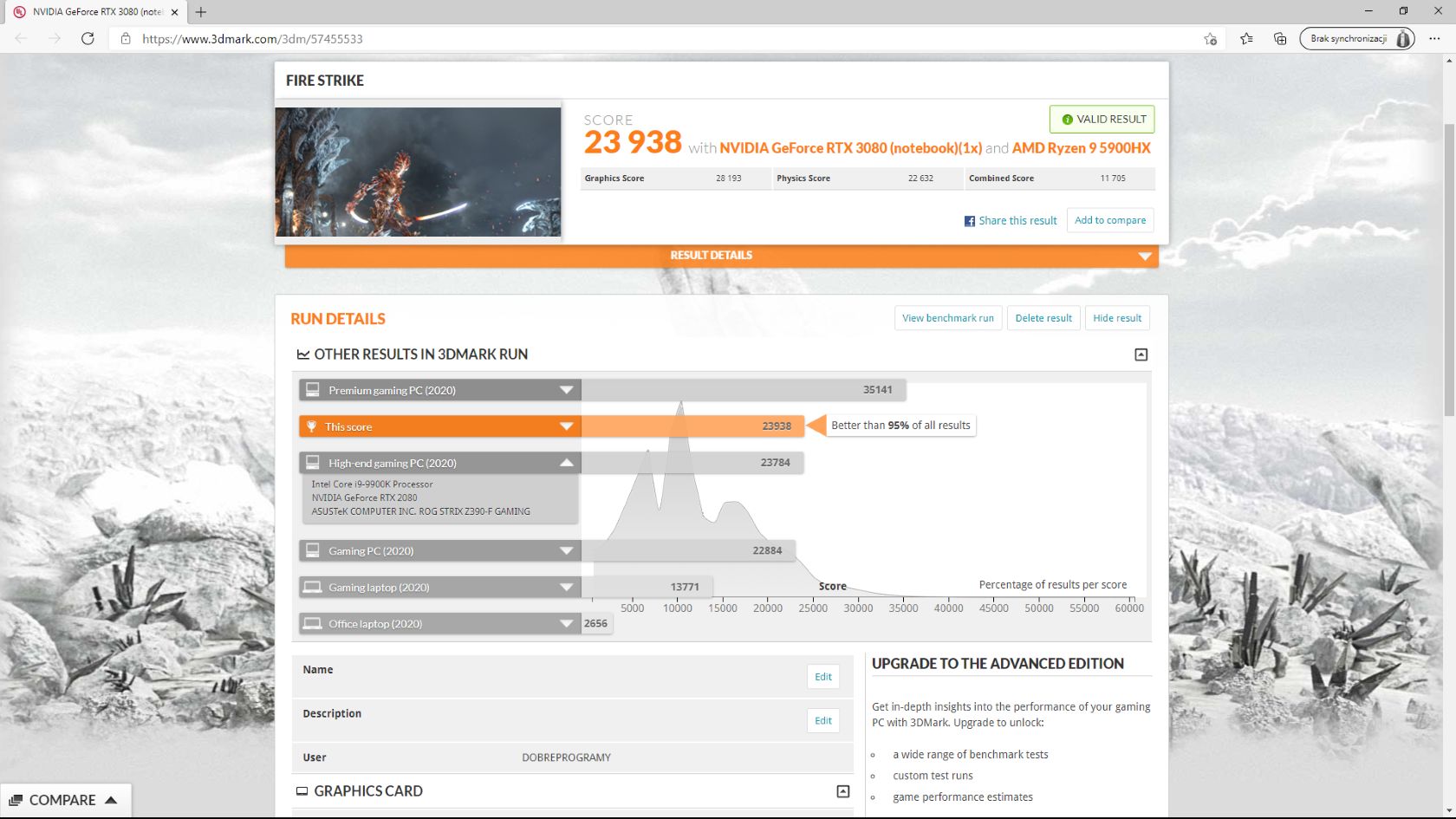 Bestia, nie laptop. Ryzen 9 5900HX i RTX 3080 w notebooku Asus ROG Strix Scar 17 – test 24
