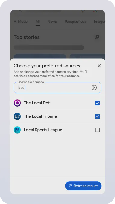 Google Preferred Sources