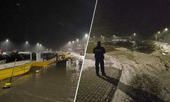 Frombork zalewany. Woda z Zalewu Wiślanego wdzierała się do miasta