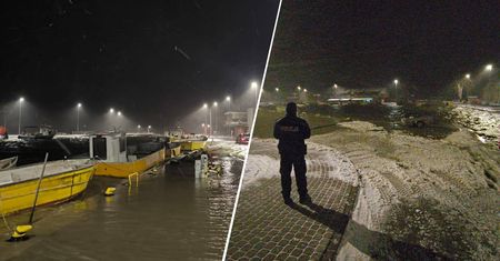 Frombork zalewany. Woda z Zalewu Wiślanego wdzierała się do miasta
