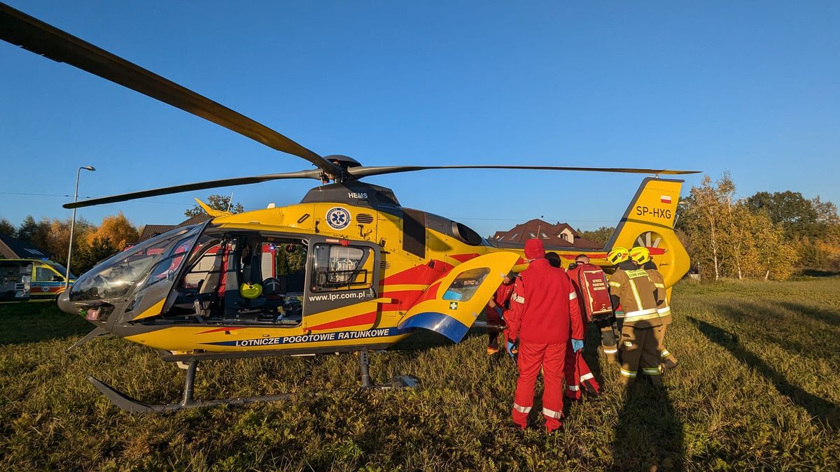 Po rannego 9-latka przyleciał helikopter LPR 