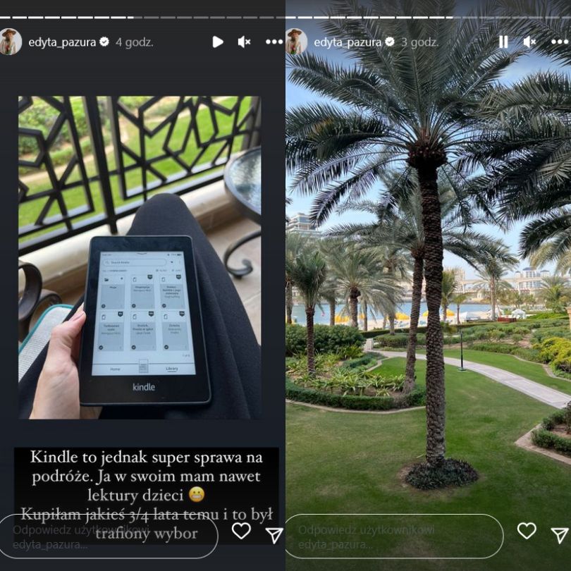 Edyta Pazura relacjonuje wakacje w Dubaju. Pokazała luksusowy hotel