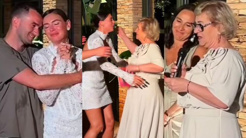 Klaudia Halejcio zalała się łzami podczas przemowy ślubnej mamy 