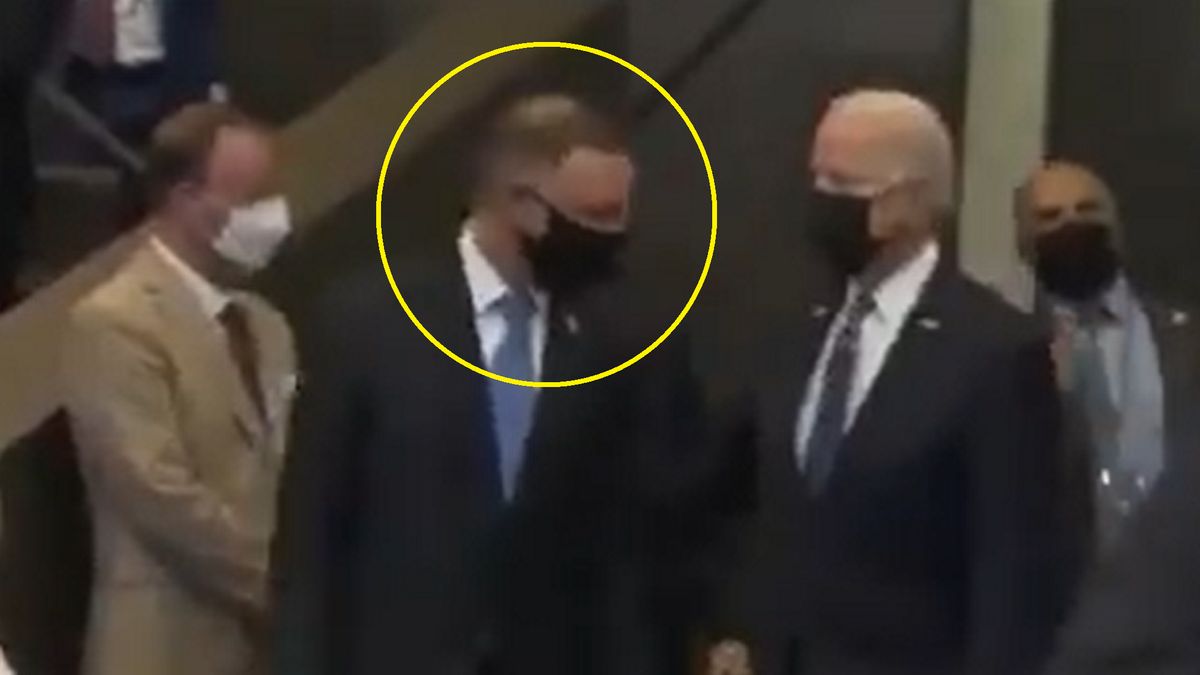 Prezydent Duda nie odstępował Joe Bidena na krok