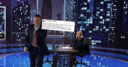 Zirytowany Sikorski wyszedł ze studia. Potem ostry wpis o Olejnik