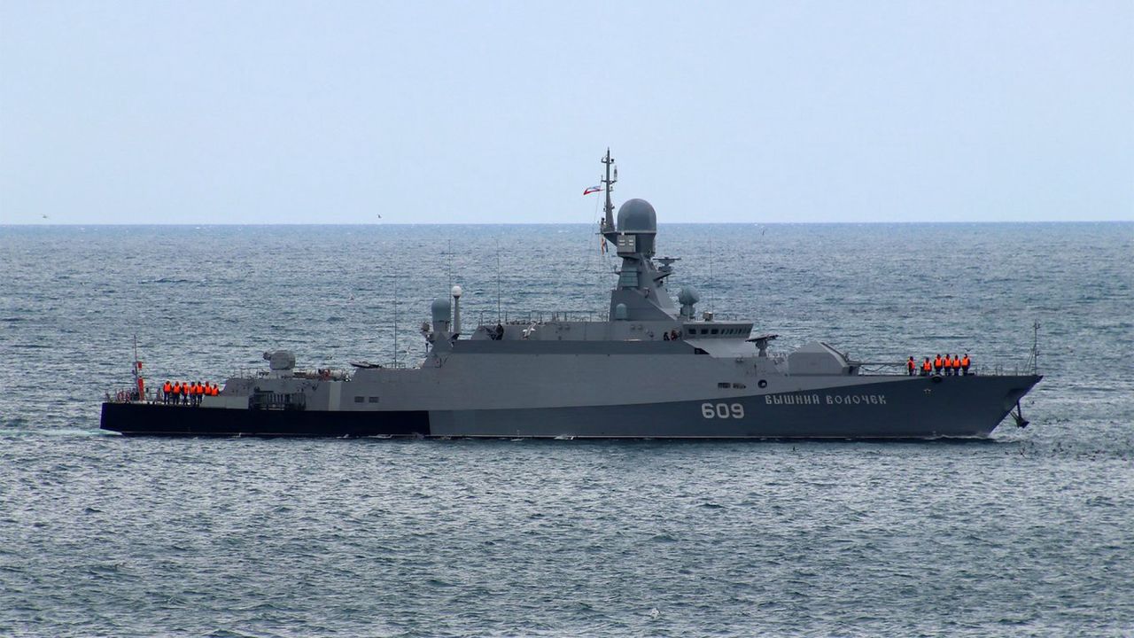 Russian corvette of the Buyan-M type