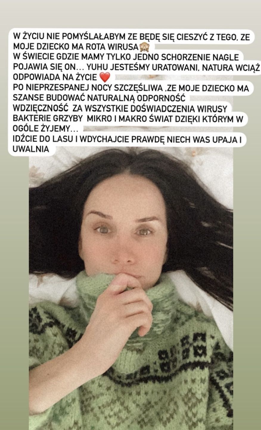 Mądra-inaczej Viola Kołakowska cieszy się, że... jej dziecko ma rotawirusa. "JESTEŚMY URATOWANI"
