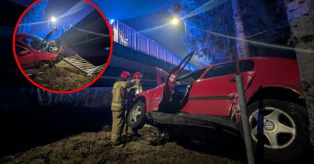 Spadł z mostu i poszedł. Mandat uderzy po kieszeni 19-latka