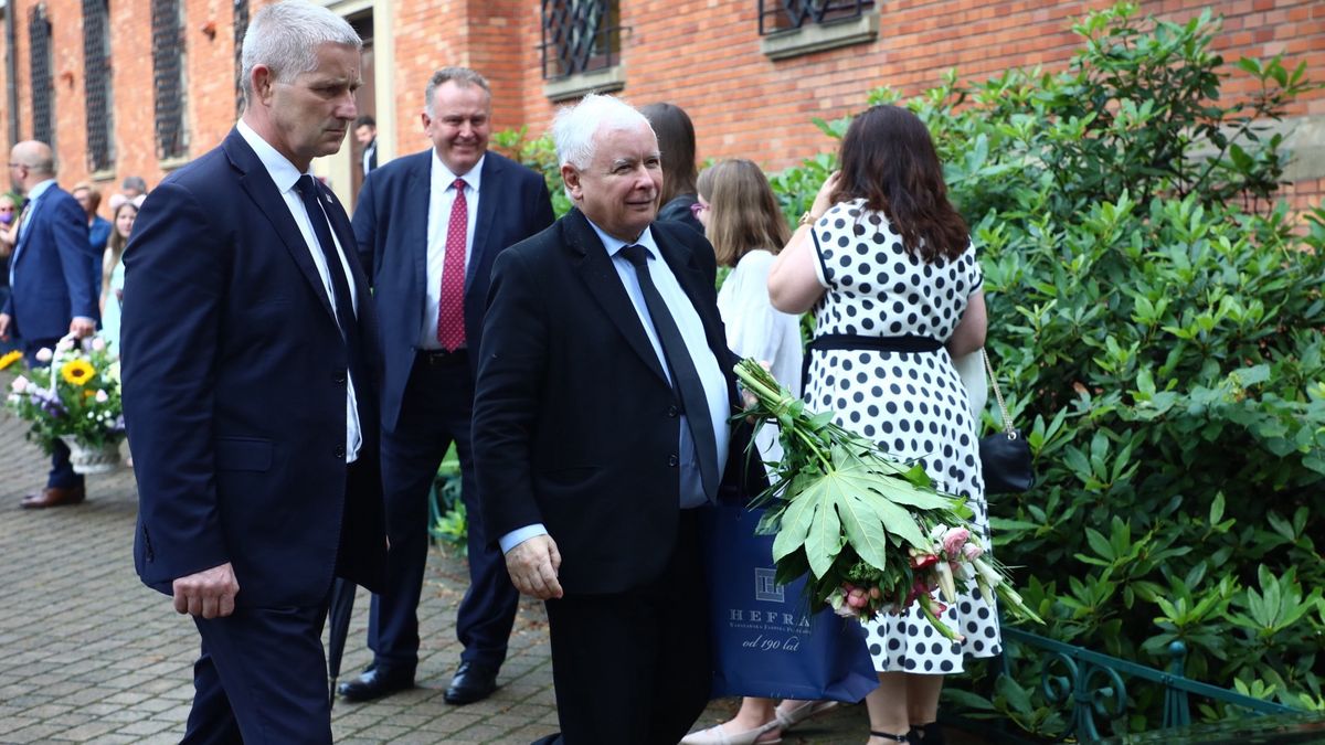 Jarosław Kaczyński był na ślubie Jacka i Joanny Kurskich