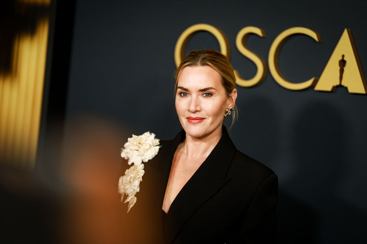 HOLLYWOOD, CALIFORNIA - NOVEMBER 17:  Kate Winslet attends the 2024 Governors Awards at Dolby Theatre on November 17, 2024 in Hollywood, California. (Photo by Matt Winkelmeyer/WireImage)