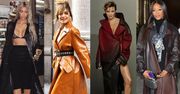 Z czym celebrytki noszą skórzane płaszcze?