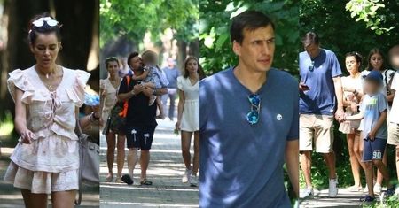 Towarzyscy Natalia Siwiec i Mariusz Raduszewski relaksują się na spacerze i obiedzie z rodziną Jarosława Bieniuka (ZDJĘCIA)