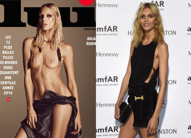 Anja Rubik TOPLESS na okładce! Przytyła? (FOTO)