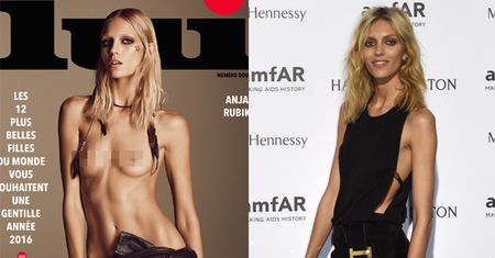 Anja Rubik TOPLESS na okładce! Przytyła? (FOTO)