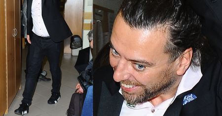 Uśmiechnięty Emil Haidar zeznaje w sprawie złamanego paznokcia Dody… (ZDJĘCIA)